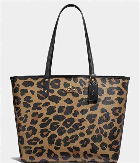 leopard print coach wallet|coach leopard print tote bag.